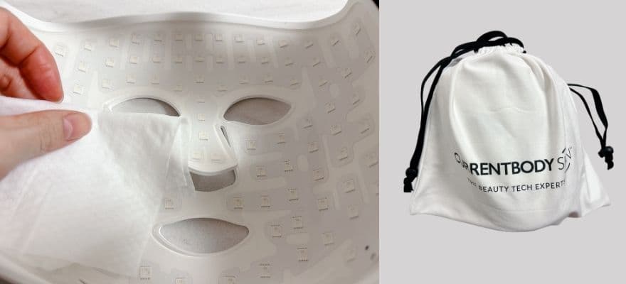 カレントボディLEDマスクの使用後はマスクのお手入れも忘れずに