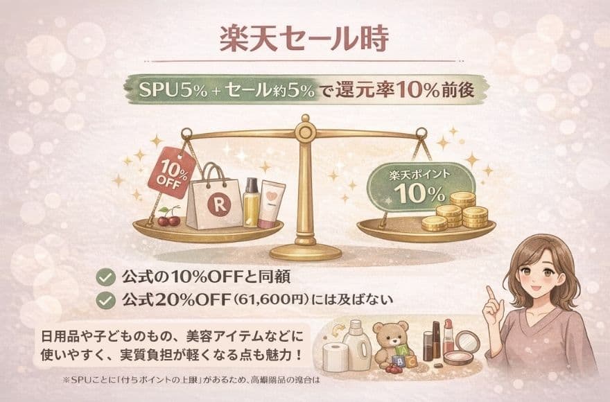 カレントボディを楽天セールに楽天市場で買った場合