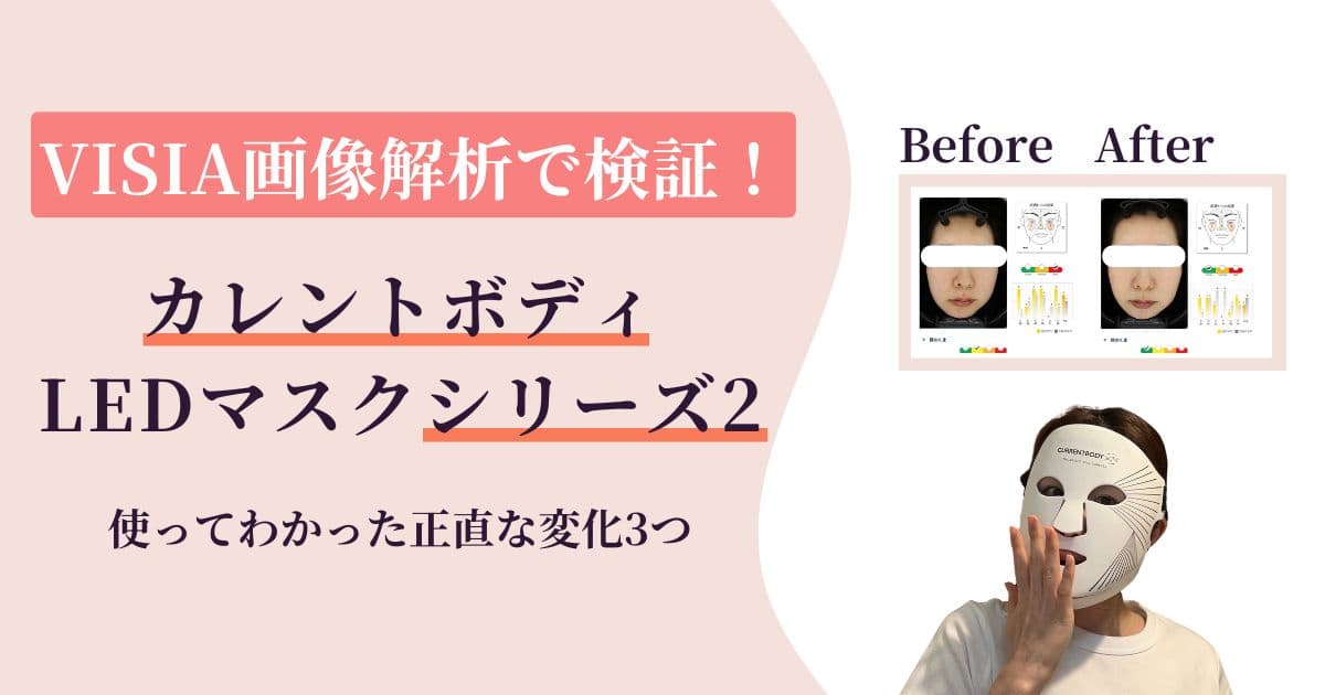 画像解析で検証！カレントボディLEDライトセラピーマスクシリーズ2を 