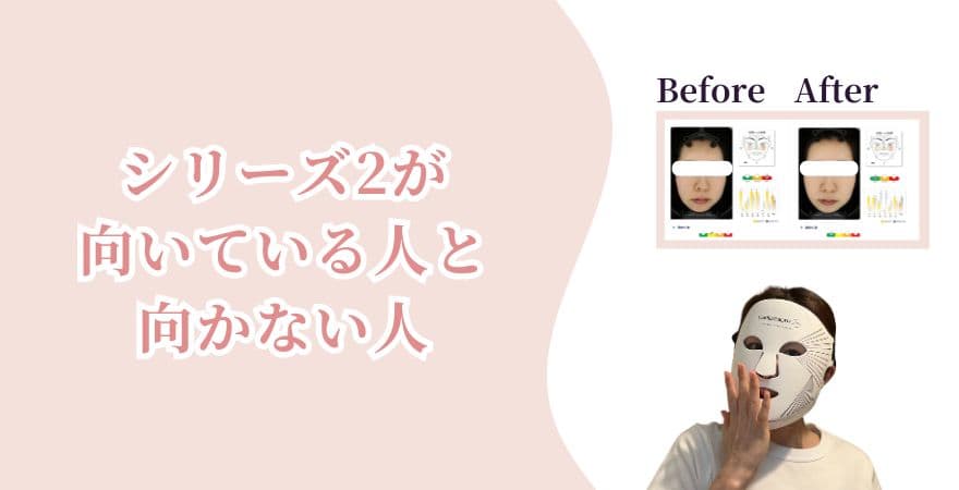 カレントボディLEDライトセラピーマスクシリーズ2が向いている人・向かない人