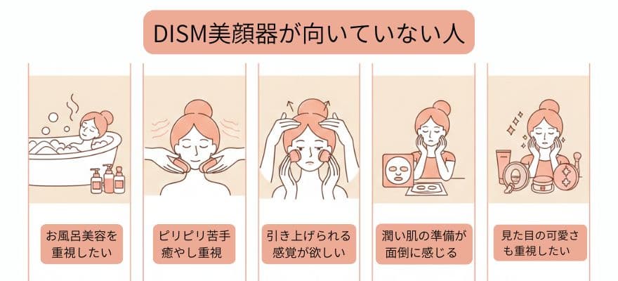 DISM美顔器が向いていない人