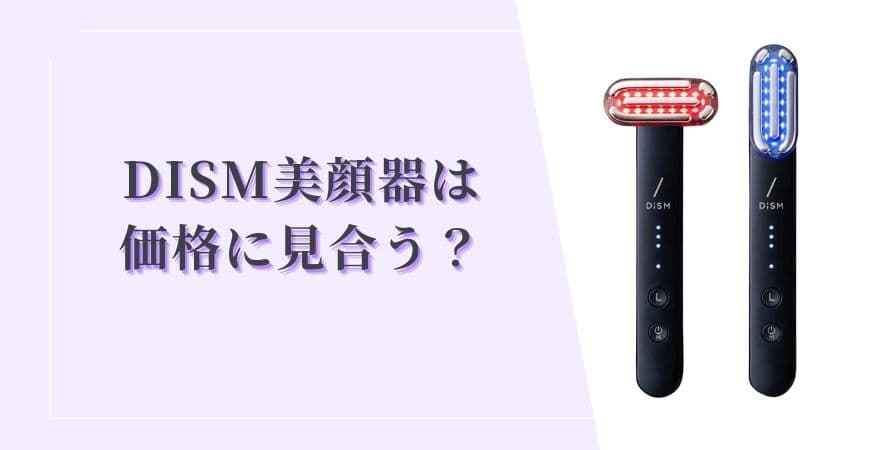 DISM(ディズム)美顔器は価格に見合う？最終判断