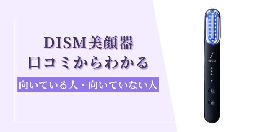 DISM(ディズム)美顔器口コミからわかる【向いている人・向いていない人】