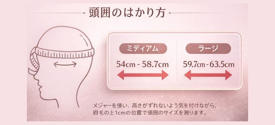 カレントボディLED頭皮・頭髪ケアデバイスはサイズは2種類│失敗しない選び方