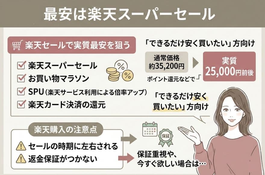 DISM美顔器を安く買う方法、最安は楽天スーパーセール