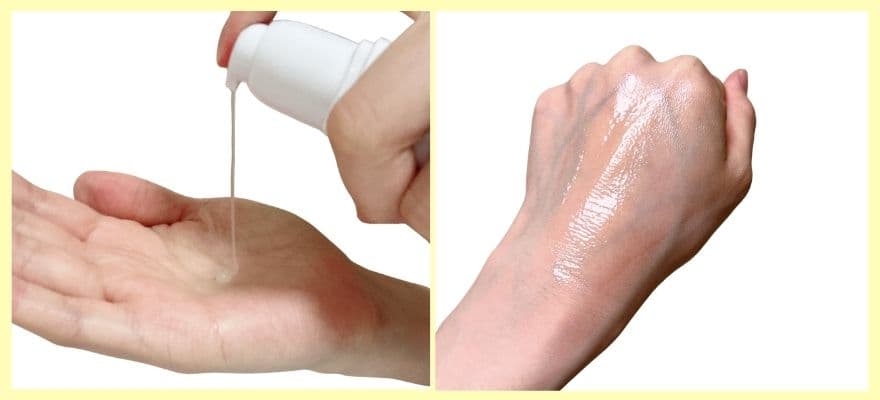 ZIIPの専用ジェルの中でシルバージェルはとろみがあって、肌にしっかり密着する感じ。