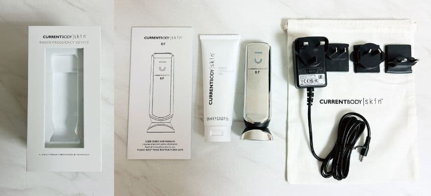 カレントボディRFラジオ波美顔器のセット内容