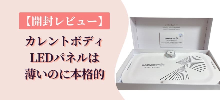 【開封レビュー】カレントボディLEDパネルは薄いのに本格的