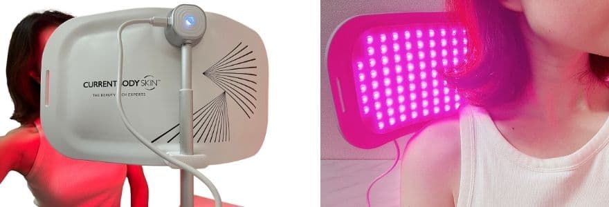 カレントボディLEDパネルは一台で首やデコルテ、背中もケアできる