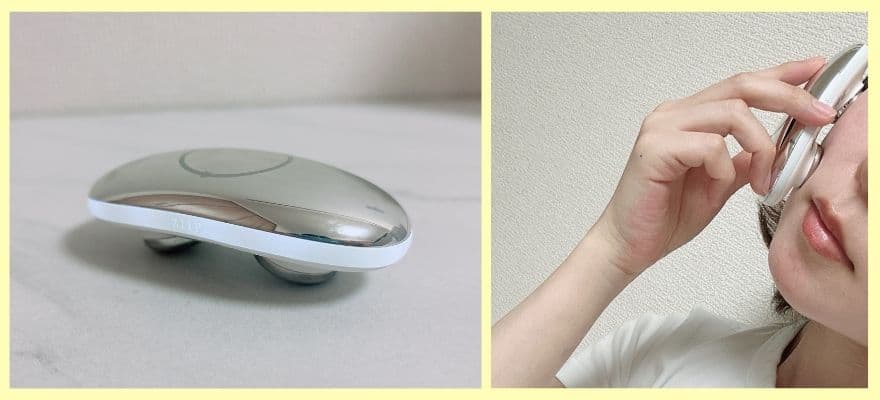 ZIIPHALOの使い方はライトバンドが光ったら準備OK。肌の上を滑らせます。