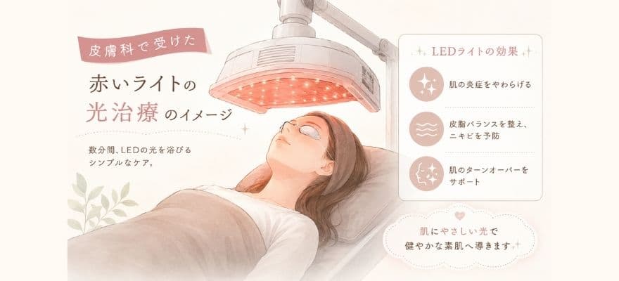 皮膚科でのLED治療のイメージ画像