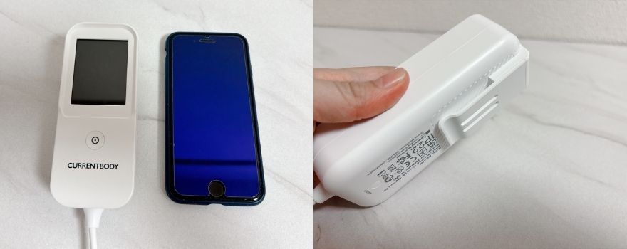 シリーズ3のコントローラーとiPhone SEの大きさ比較と厚み